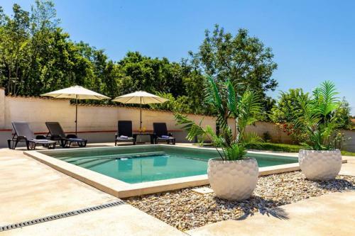 Sunny Yellow House With A Pool