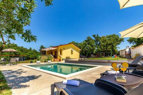 Sunny Yellow House With A Pool