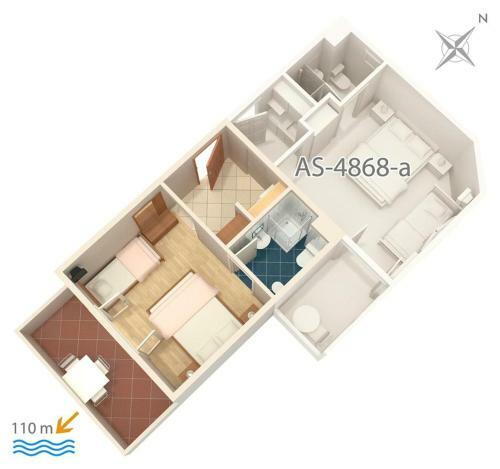 Apartments By The Sea Balica Rat, Omis - 4868