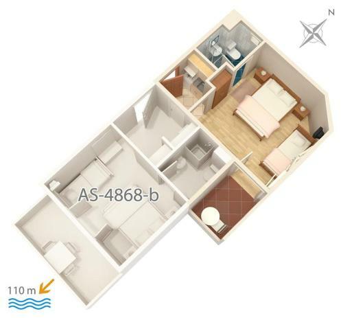 Apartments By The Sea Balica Rat, Omis - 4868