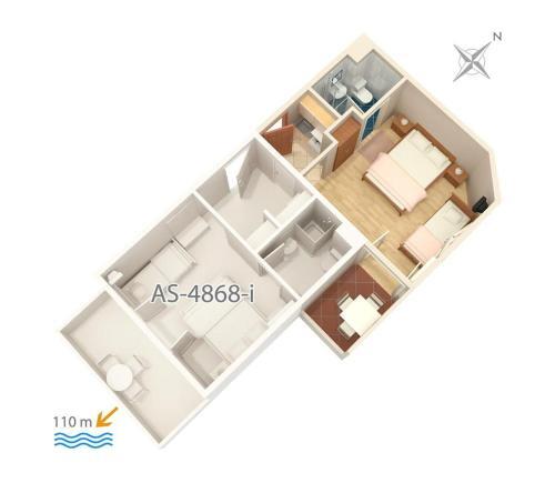 Apartments By The Sea Balica Rat, Omis - 4868