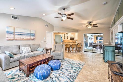 Waterfront Home With Screened-in Private Pool!