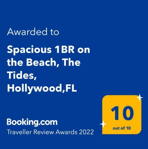 Apartamento Spacious 1br On The Beach, The Tides, Hollywood,fl