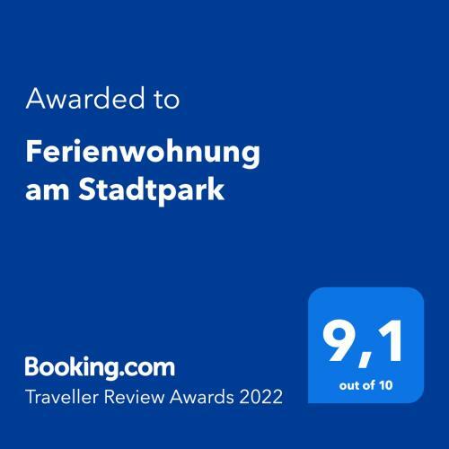 Apartamento Ferienwohnung Am Stadtpark