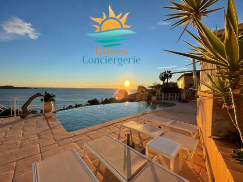 Villa 4*-vue Sur Les Les Iles D'or-carqueiranne