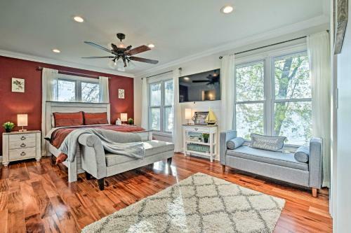 Lakefront Home With Game Room, Theater And Dock!