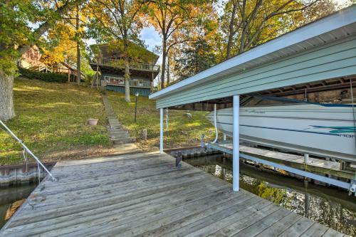 Waterfront Monticello Home Deck And Boat Dock!