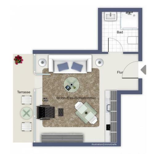 Apartamento Villa M�we Souterrain Wohnung 08