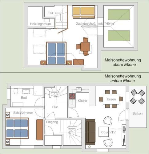 Apartamento 3_zimmer_maisonette_ferienwohnung