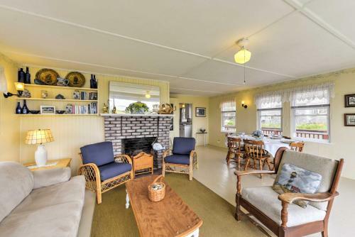 Beachfront West Yarmouth Cottage With Deck And Views!