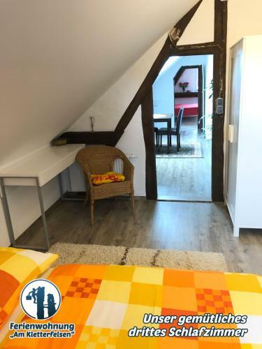 Apartamento Ferienwohnung "am Kletterfelsen"
