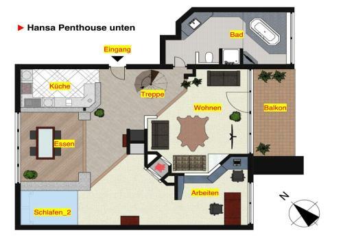 Apartamento Hansa Penthouse