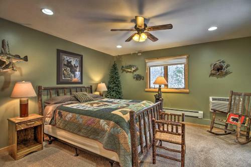Expansive Ruth Lake Home With Dock, Firepit And Beach!