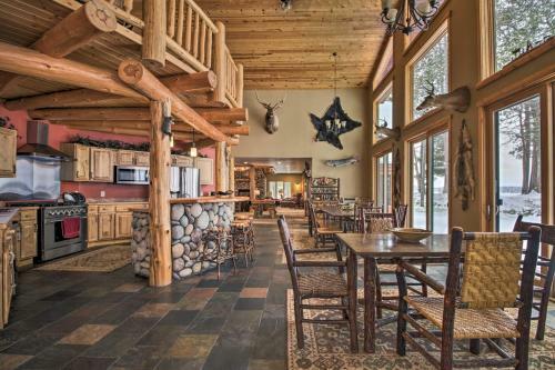 Expansive Ruth Lake Home With Dock, Firepit And Beach!