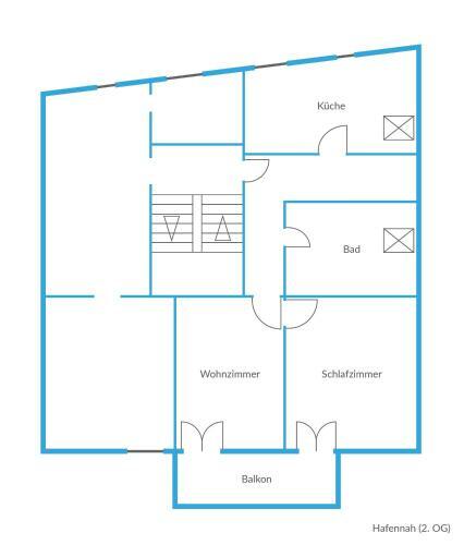 Apartamento Ferienwohnung Hafennah