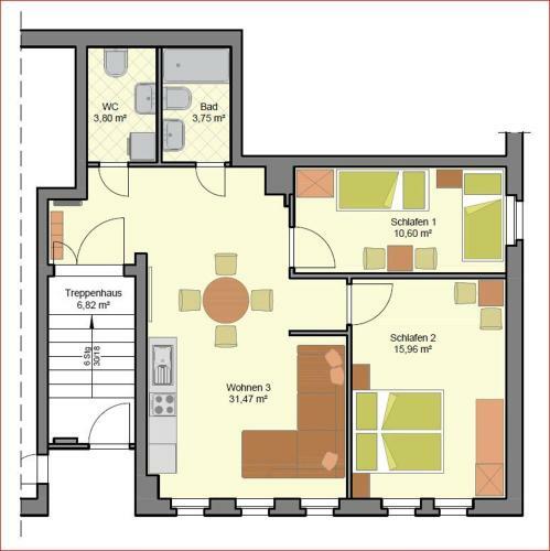 Apartamento Wohnung Am Markt - Auch F�r Monteure Gut Geeignet