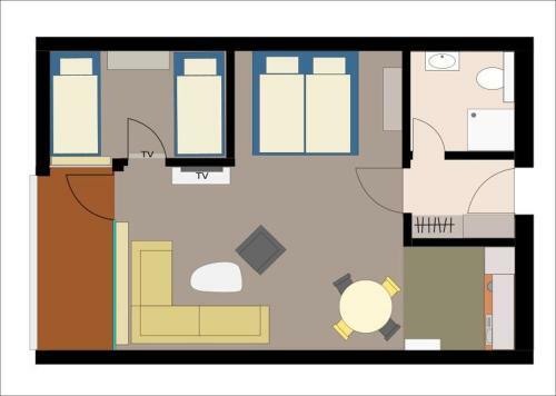 Apartamento 50-meter-bis-zum-strand-luetje-loge