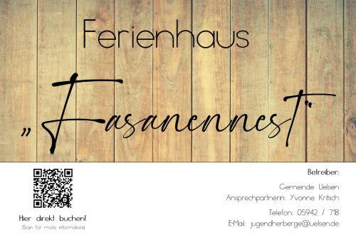 Ferienhaus Fasanennest