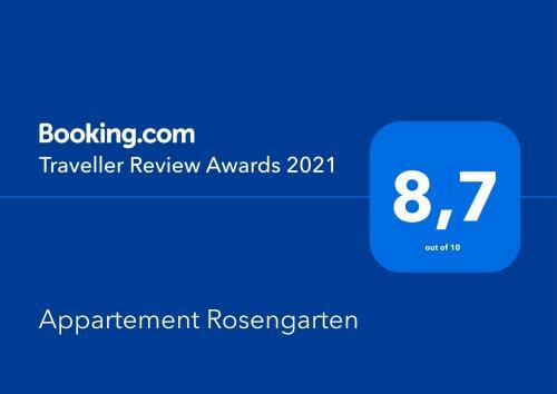 Apartamento Appartement Rosengarten