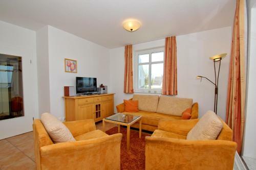 Apartamento Hafenh�user Wiek Fewo 01 Balkon, Meerblick