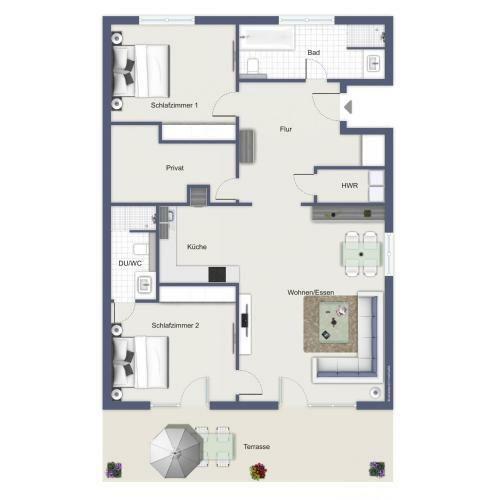 Apartamento Haus Am Wald Wohnung Sommer
