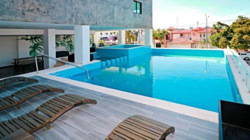 Apartamento �nuevo! Depto. C�ntrico Con Alberca Y Jacuzzi