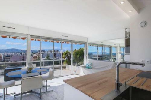 Apartamento New Rooftop With Panoramic Sea View Juan Les Pins