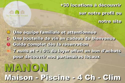 Maison Manon, Climatis�e Avec Piscine
