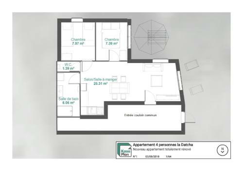 Apartamento La Datcha*** 4-5 Personnes