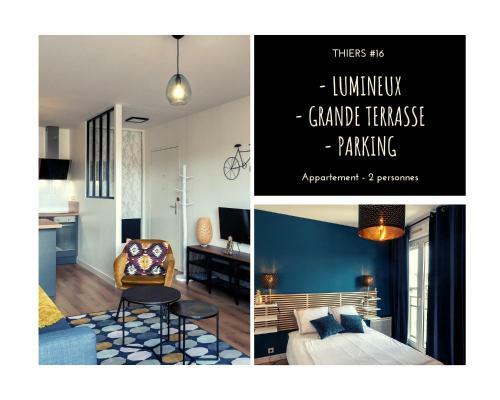 Apartamento Thiers #16 - Appart Avec Terrasse - 1 Chambre