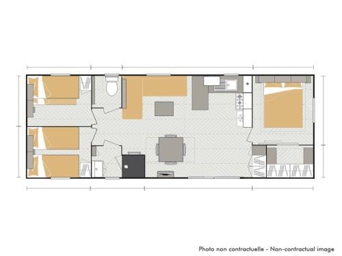 Locations Mobilhome Moderne 6/8 Personnes Dans Camping 4*