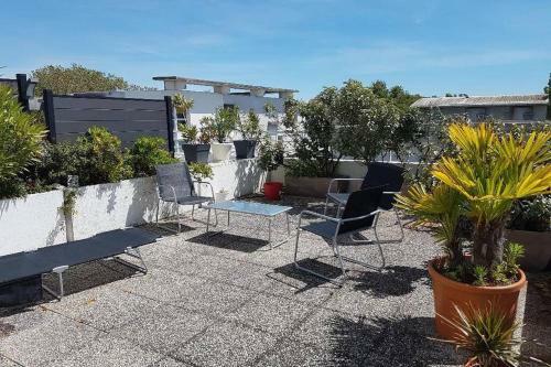 Apartamento Luxueux T2, Toit-terrasse