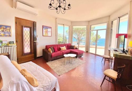 Villa Pieds Dans L'eau Vue Mer Dans Domaine Prive