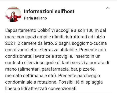 Apartamento Riviera Dei Cedri Dimora Colibr� A 100 M Dal Mare