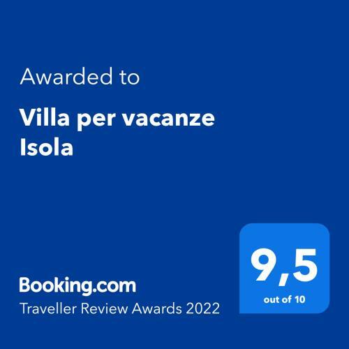 Apartamento Villa Per Vacanze Isola