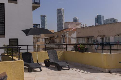 Apartamento Carmel Market Designed Studio With Balcony