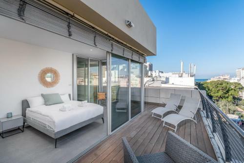 Apartamento Ben Gurion - Superb Penthouse Close To The Beach