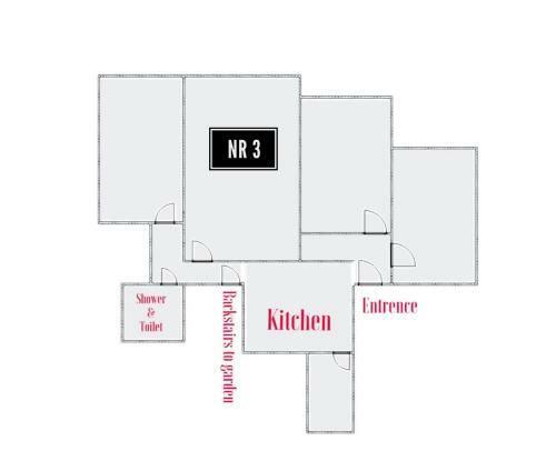 Four Individual Beautiful Spacious Rooms In Stylish Apartment