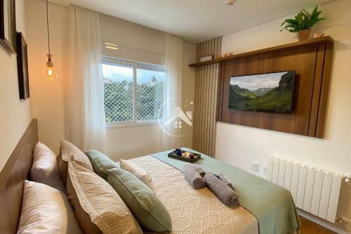 Apartamento Sofisticado Apto Com Lazer Completo, Em Localiza��o Privilegiada - Campos Do Jord�o