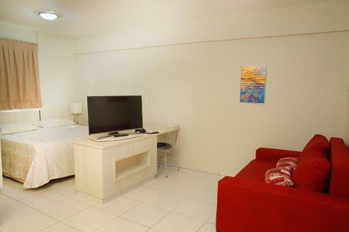 Apartamento Flat Golden Dolphin Supreme - Com Roupas De Cama