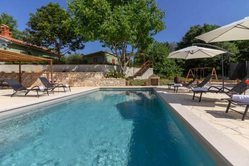 Beautiful Villa Stora Kuca With Private Pool In Labin - Rabac