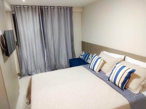 Apartamento Flat Azul Milore Em Cabo Branco