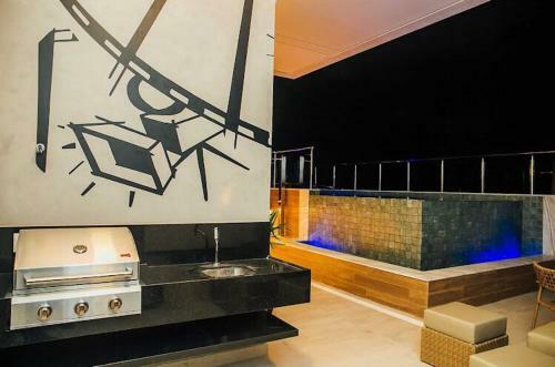 Apartamento Flat Moderno E Confort�vel 5min Da Praia Com Piscina Aquecida Na Coberto