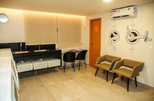 Apartamento Flat Moderno E Confort�vel 5min Da Praia Com Piscina Aquecida Na Coberto