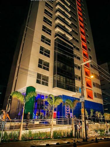 Apartamento Flat Moderno E Confort�vel 5min Da Praia Com Piscina Aquecida Na Coberto