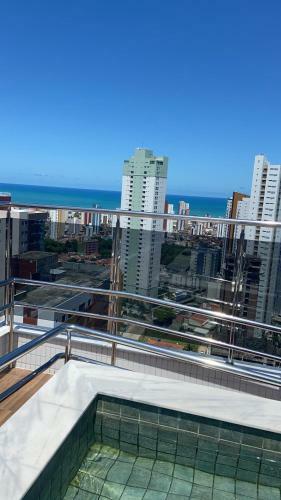 Apartamento Flat Moderno E Confort�vel 5min Da Praia Com Piscina Aquecida Na Coberto