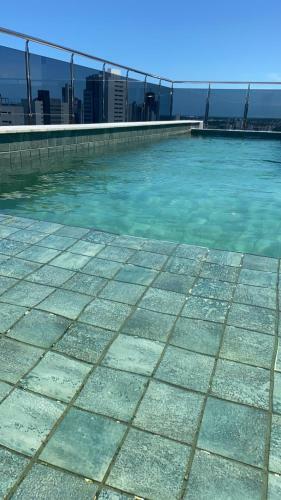 Apartamento Flat Moderno E Confort�vel 5min Da Praia Com Piscina Aquecida Na Coberto
