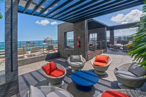 Apartamento Luxo 710-quarto E Sala Com Varanda De Frente Mar