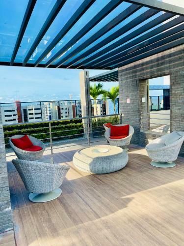Apart-hotel A 300m Da Praia E Com Vista Espetacular Do Mar