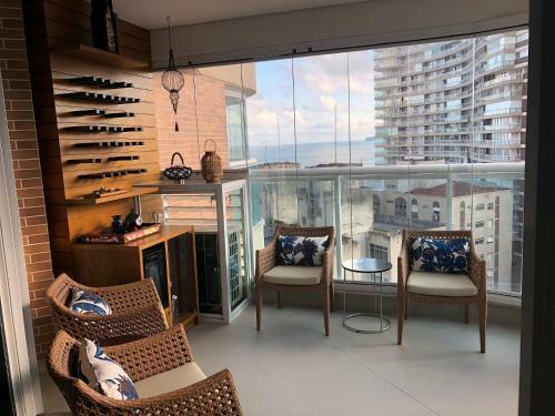 Apartamento Estanconfor Santos Com Vista Mar